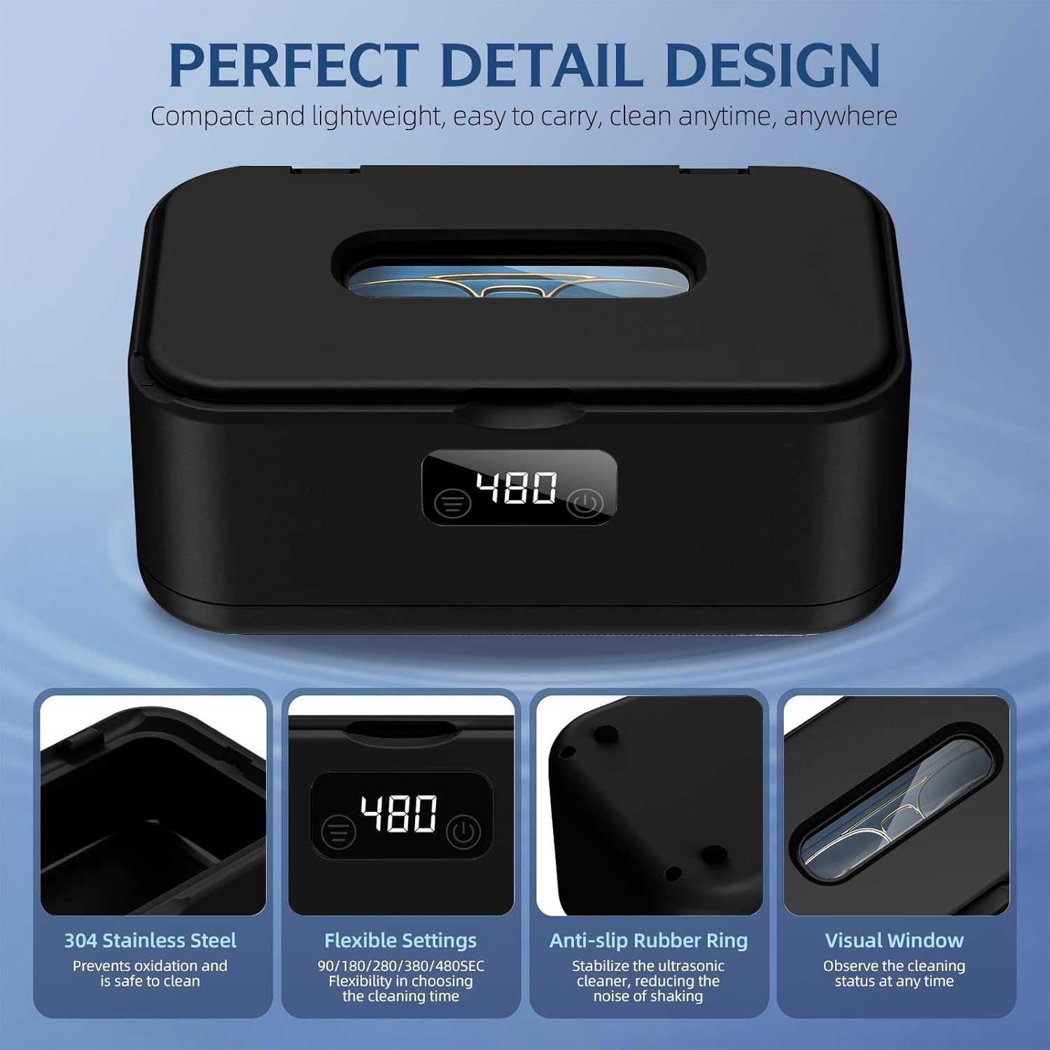 Household Denture And Jewelry Ultrasonic Cleaner